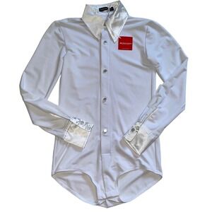 NWT Dance AMO Juvenile Joshua White Romper Small